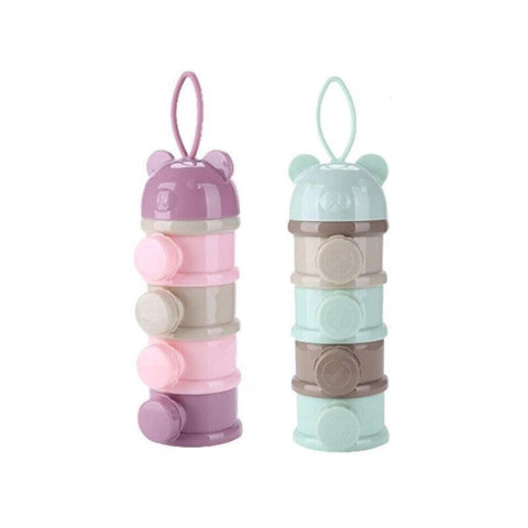 4 Layer Milk Powder Storage Box Formula Dispenser Food Container with Compartments | Ships ’n’ Giggles Australia – Fast Shipping