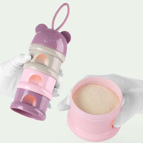 Portable milk powder storage container for travel