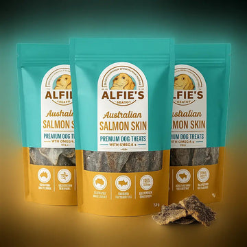 Australian Salmon Skin Dog Treats — 3 - Pack (3 × 75 g) | Ships ’n’ Giggles Australia – Fast Shipping