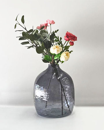 Handblown recycled glass vase
