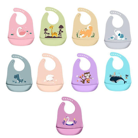 Waterproof silicone bib for toddlers