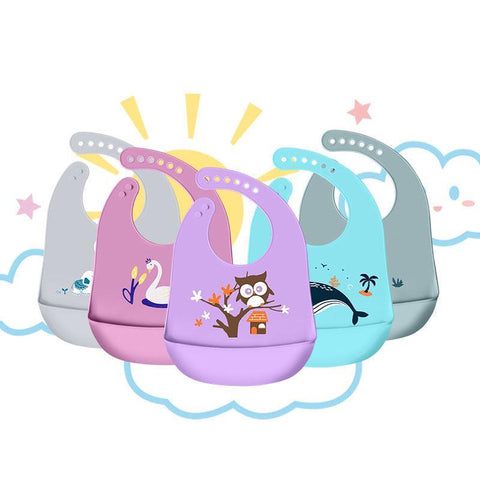 Easy clean feeding bib for babies