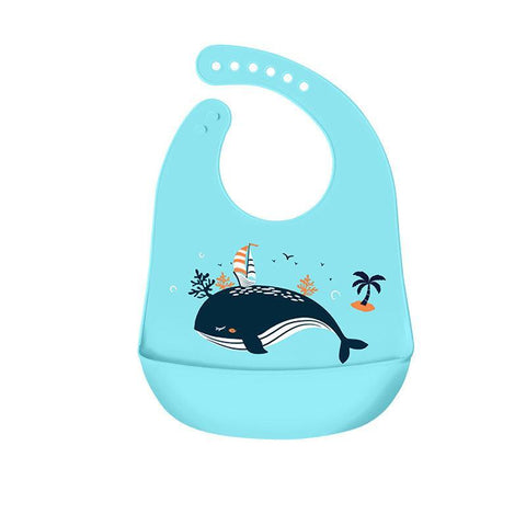 Food catching silicone bib